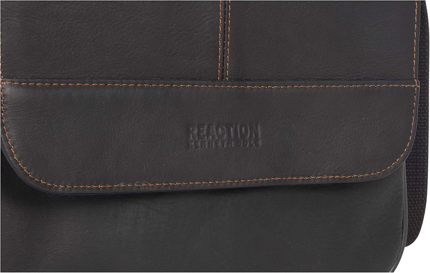 Kenneth Cole REACTION Manhattan Messenger Shoulder Satchel Bag Colombian Leather Laptop Computer & Tablet Travel Briefcase, Brown - Image 8